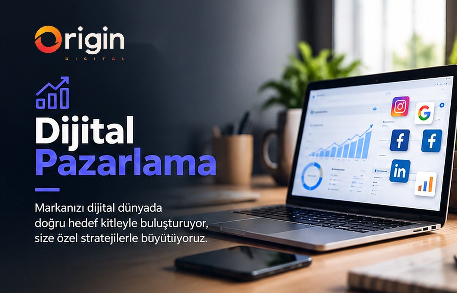 03 / Dijital Pazarlama: Markanızın dijital kanallarını içerikten reklama, web sitesinden e-ticarete kadar uçtan uca yönetiyoruz.